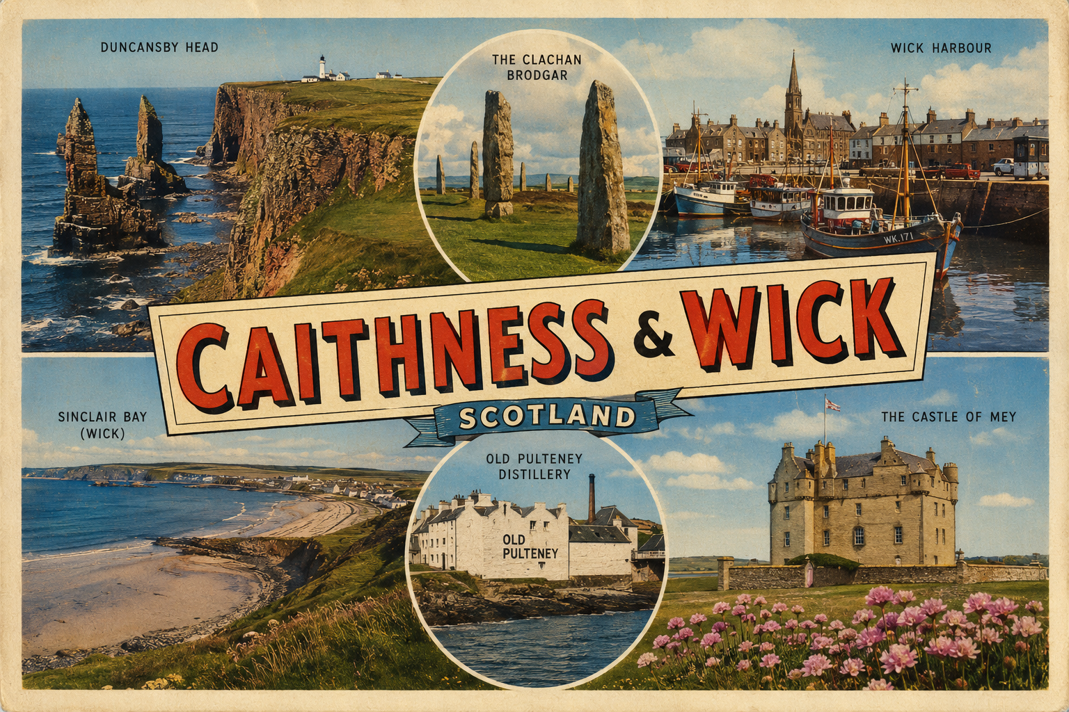 Caithness Wick Postcard