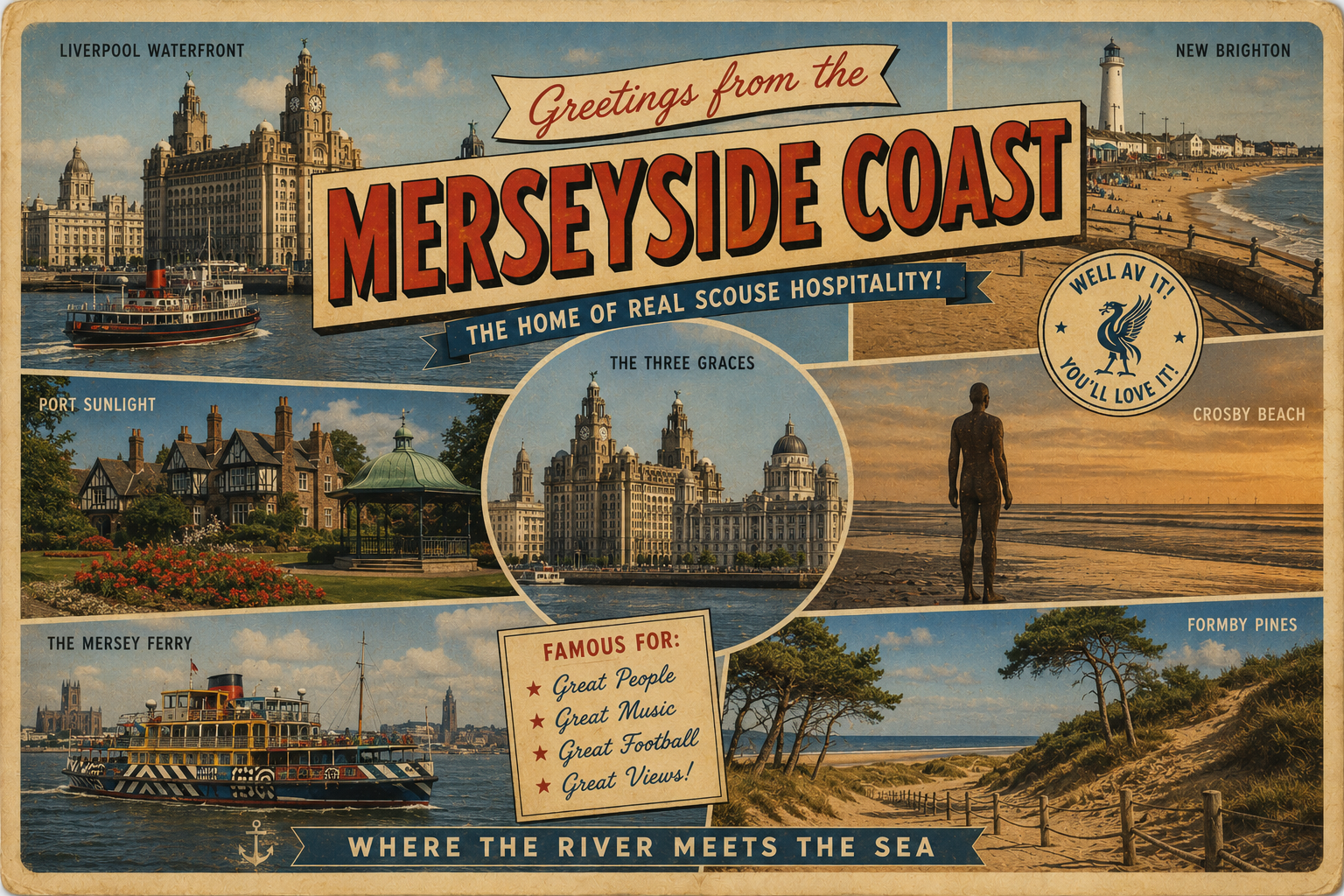 Merseyside Postcard