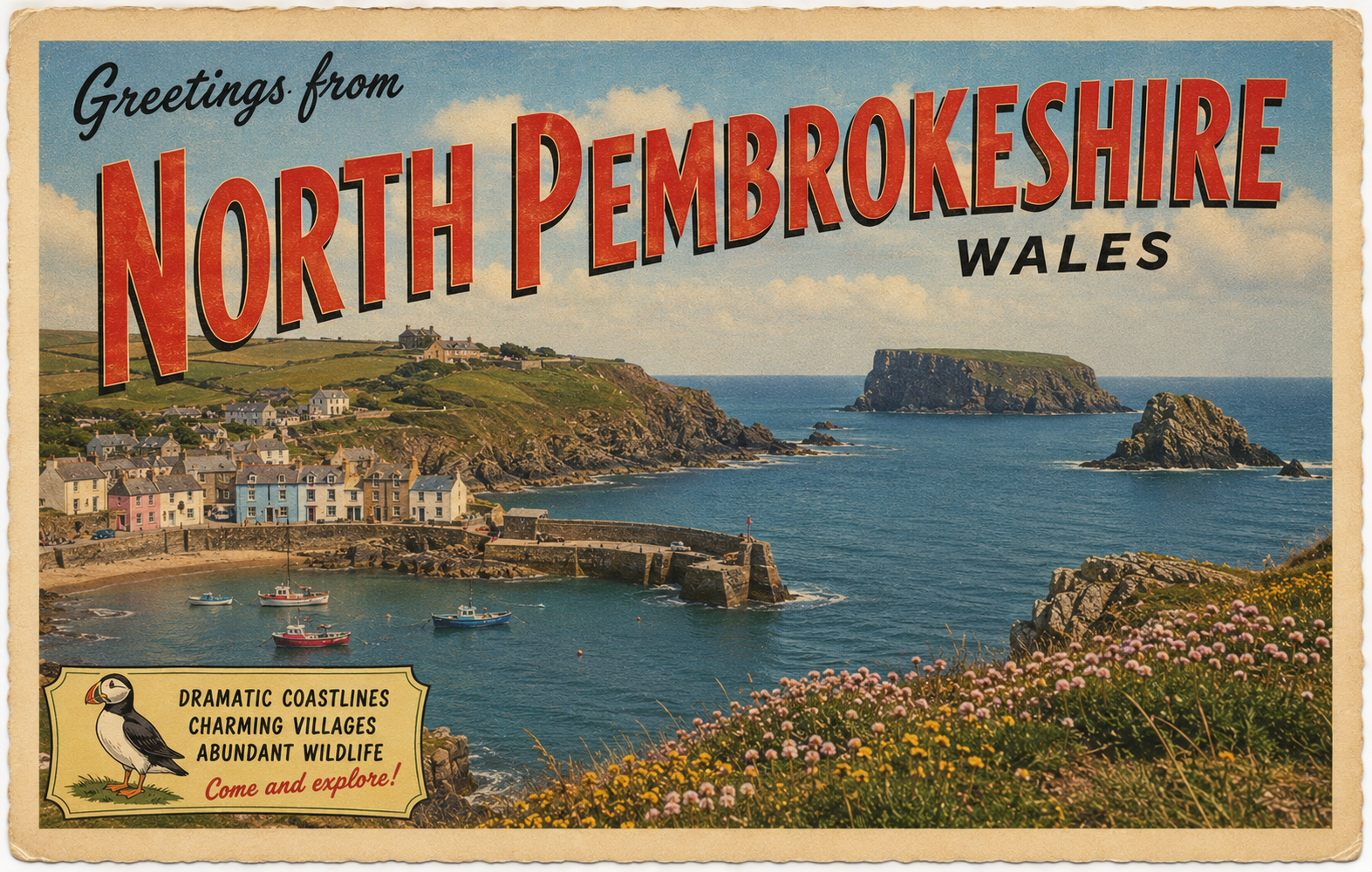North Pembrokeshire Postcard