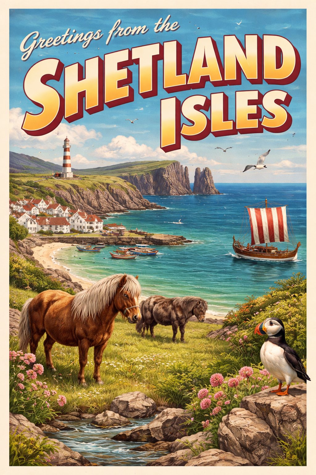 Shetland Isles Postcard