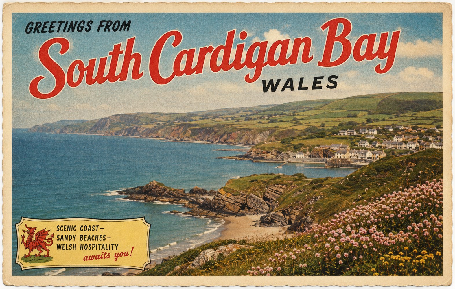 South Cardigan Bay Postcard