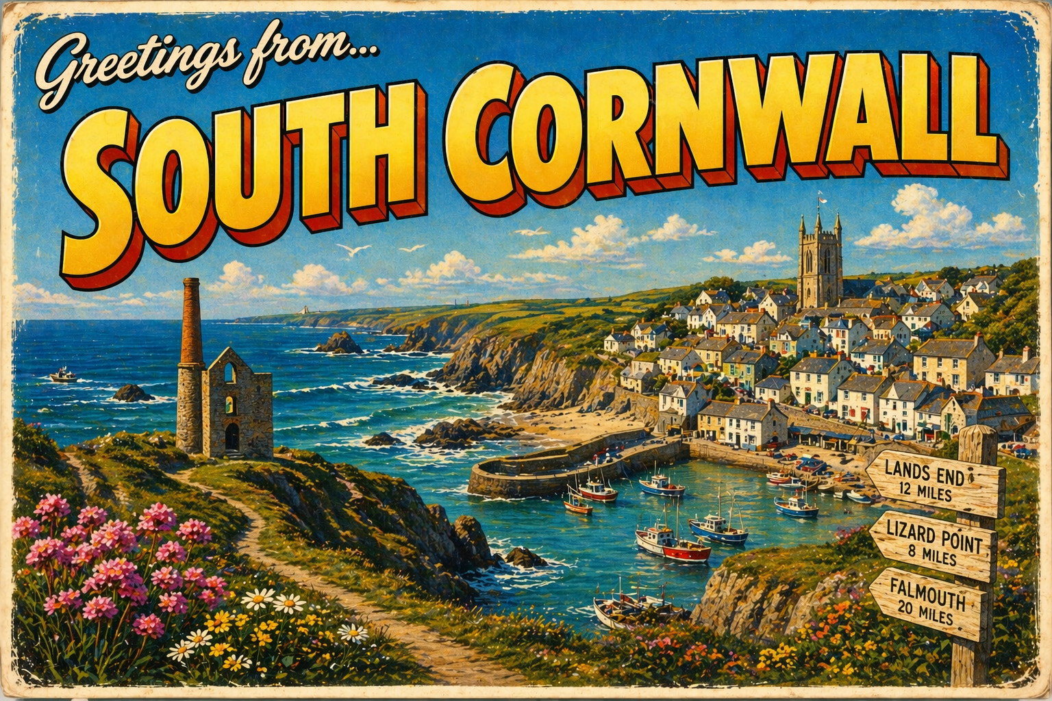 South Cornwall Postcard